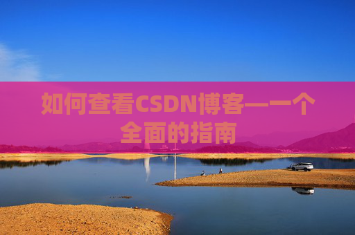 如何查看CSDN博客—一个全面的指南